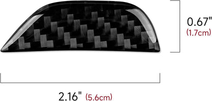 2015-24 Dodge Challenger Carbon Fiber Center Console Lid Button Cover | Next-Gen Carbon