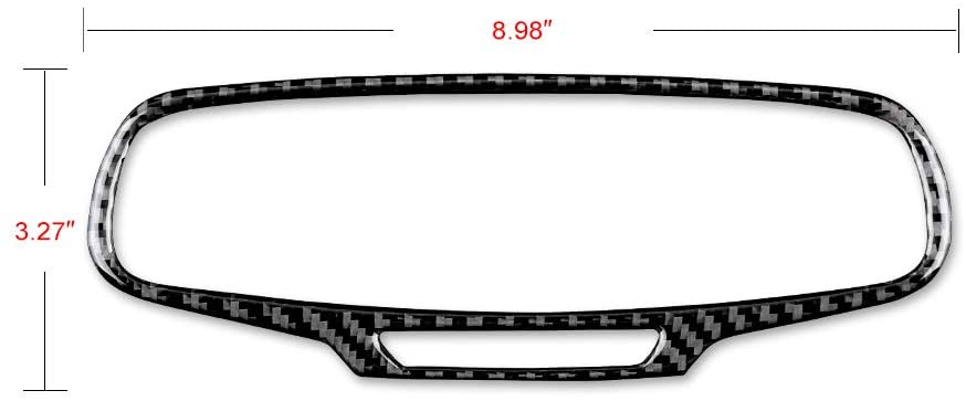 2010 - 15 5th Gen Camaro Carbon Fiber Rear-View Mirror Trim Overlay | Next-Gen Carbon