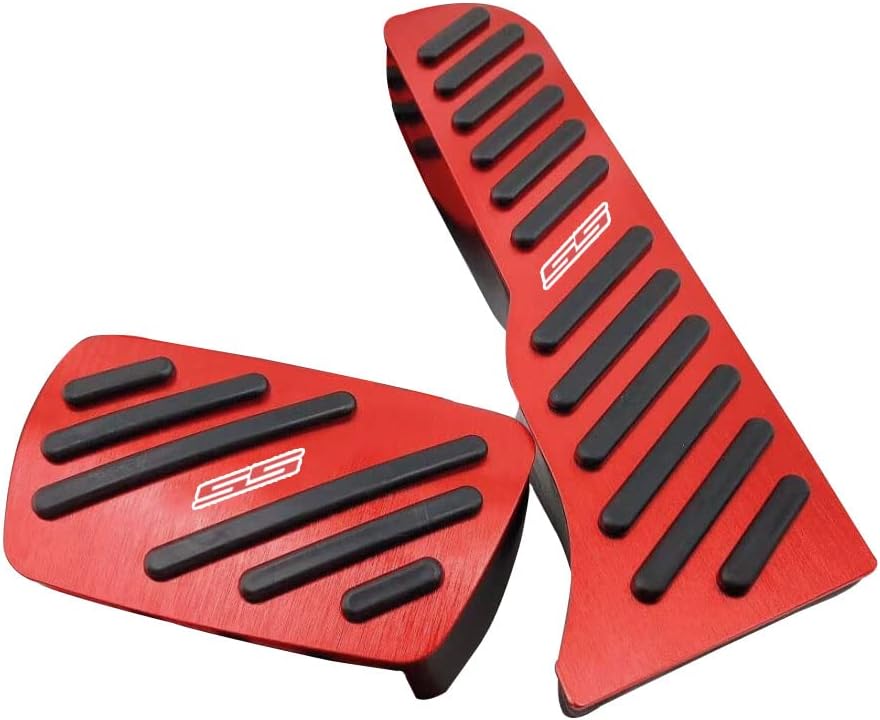 2016 - 24 Camaro Aluminum Gas and Brake Pedal Covers with SS Emblem | Next-Gen Speed