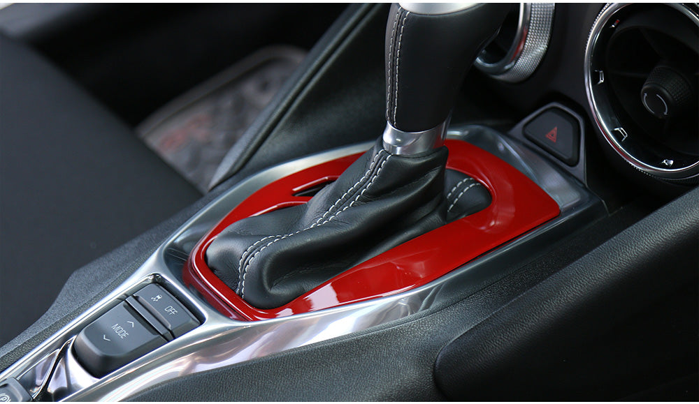 2016 - 24 Camaro Colored Gear Shift Panel Trim Cover (5 Colors) image 3