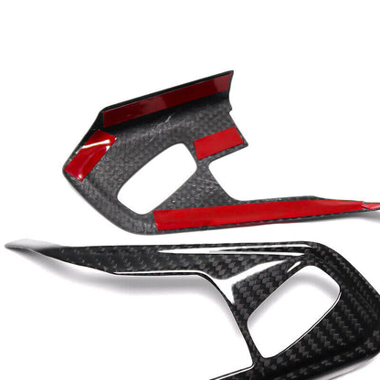 C8 Corvette Carbon Fiber Full Steering Wheel Trim Covers