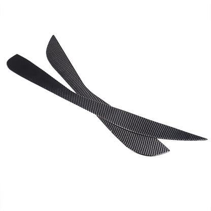 C8 Corvette Soft Carbon Fiber Door Kick Panel Insert Covers in Black / Red | Next-Gen Carbon