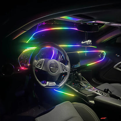 RGB LED Flow Series Car Interior Dash Ambient Lighting Kit