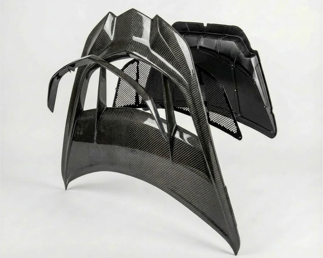 C8 Corvette ZR1 Style Functional Hood | Carbon Fiber image 0