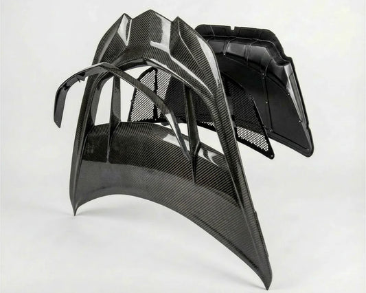 C8 Corvette ZR1 Style Functional Hood | Carbon Fiber image 0