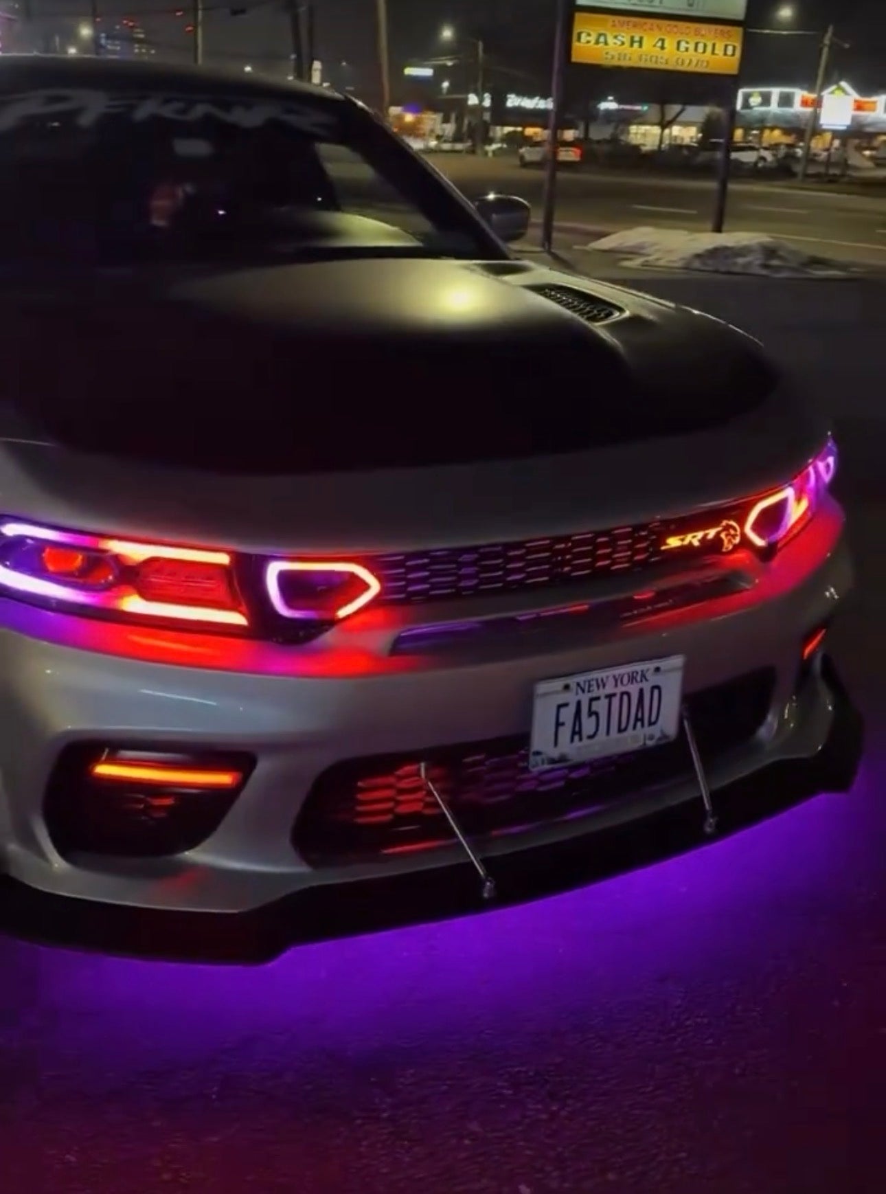 Dodge Charger Widebody Flow RGB DRL Fog Light Trim Covers image 3