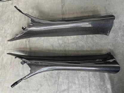 C8 Corvette Carbon Fiber Interior Windshield A-Pillar Replacements | Next-Gen Carbon