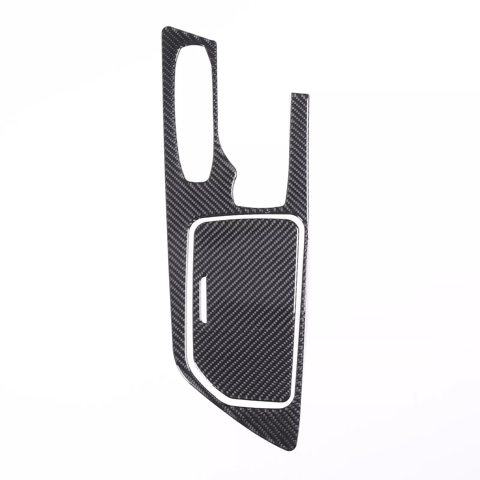 C8 Corvette Soft Carbon Fiber Center Console Cover | Black, Red Carbon Fiber