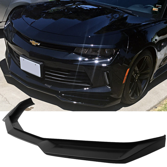 2016 - 18 Camaro Zl1 Style Front Splitter (Primer Black/Gloss Black/Carbon Fiber Print)