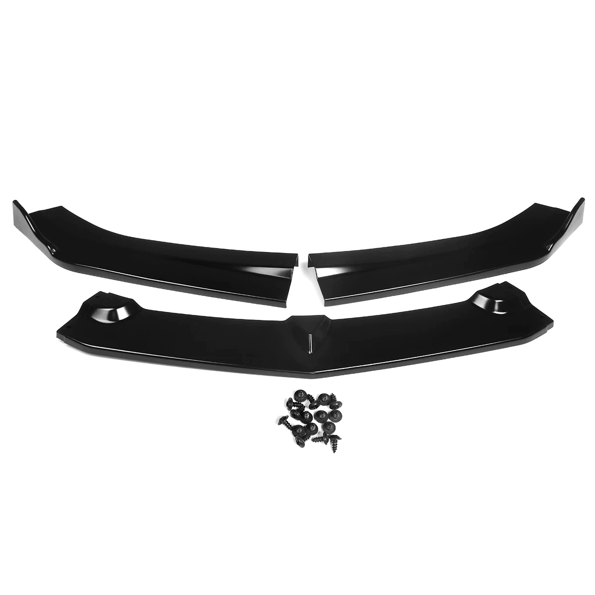 2016 - 24 Camaro Gloss Black/Carbon Fiber 3PC Front Splitter Lip | LT/RS/SS/LT1