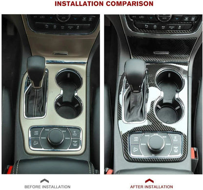 2017 - 21 Grand Cherokee Trackhawk Carbon Fiber Center Console Trim Kit