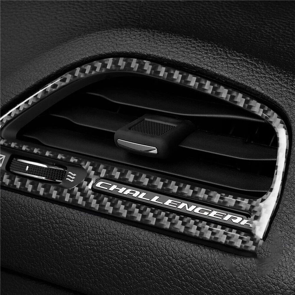 2015+ Dodge Challenger Carbon Fiber Passenger Air Vent Surround