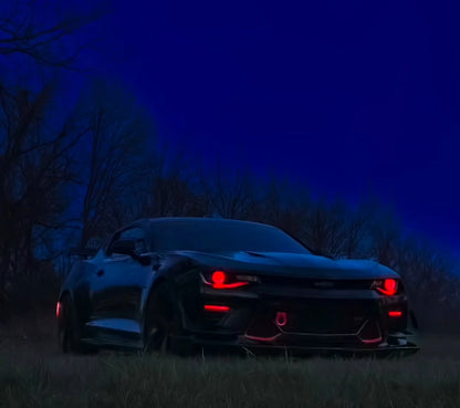 2016 - 18 Camaro Prebuilt Color Changing Headlights | Flowseries/RGB | Halo Ring | Demon Eye image 13