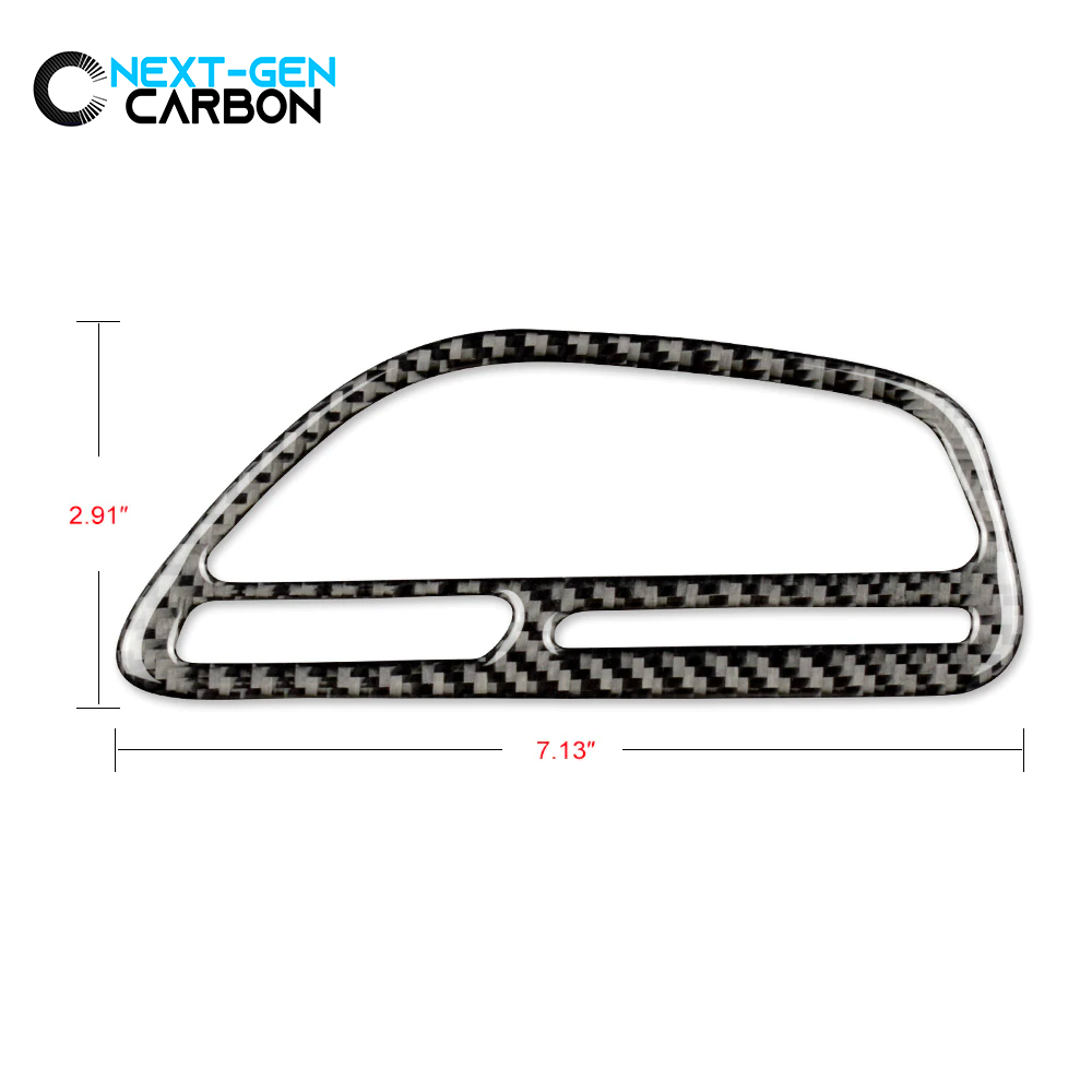 2015 - 24 Dodge Challenger Carbon Fiber Passenger Dashboard Air Vent Trim Cover | Next-Gen Carbon
