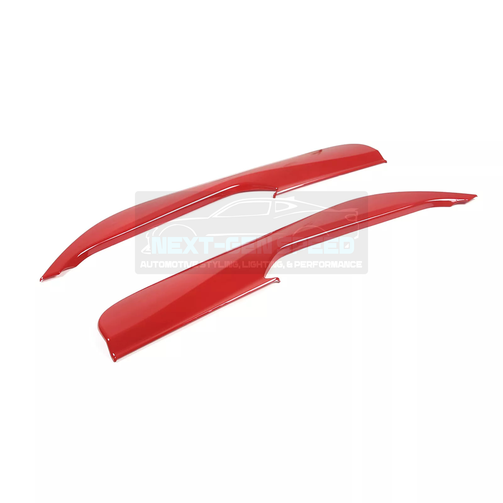 C8 Corvette Red Interior ABS Door Kick Panel Covers