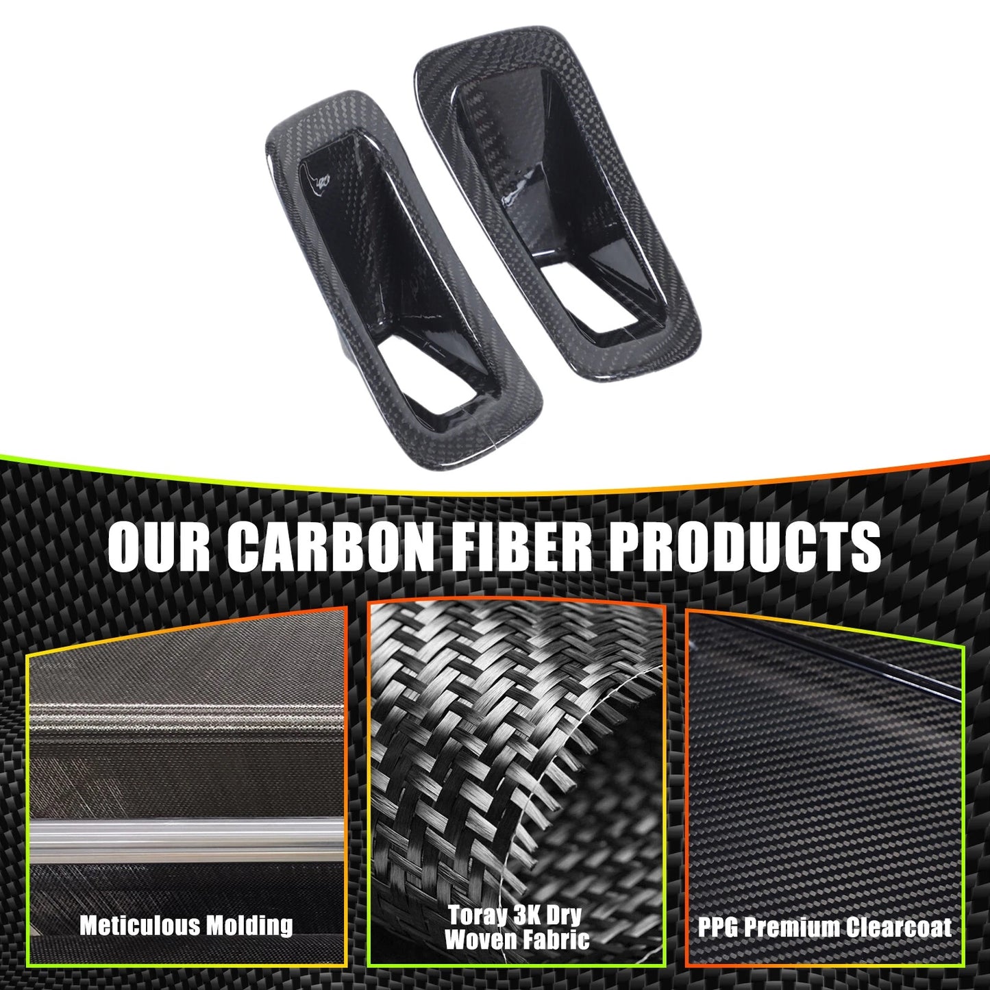 C8 Corvette Real Carbon Fiber Seat Belt Trim Cover | Stingray / Z06