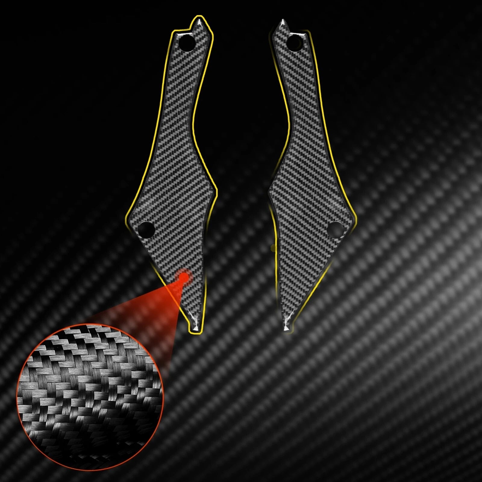 C8 Corvette Carbon Fiber Inner Door Panel Covers