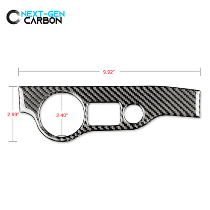 2011 - 24 Dodge Charger / Challenger Carbon Fiber Headlight Switch Trim Cover in Black/Red | Next-Gen Carbon