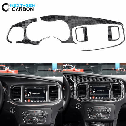 2015 - 24 Dodge Charger Real Carbon Fiber Interior Trim Cover Kit | Next-Gen Carbon