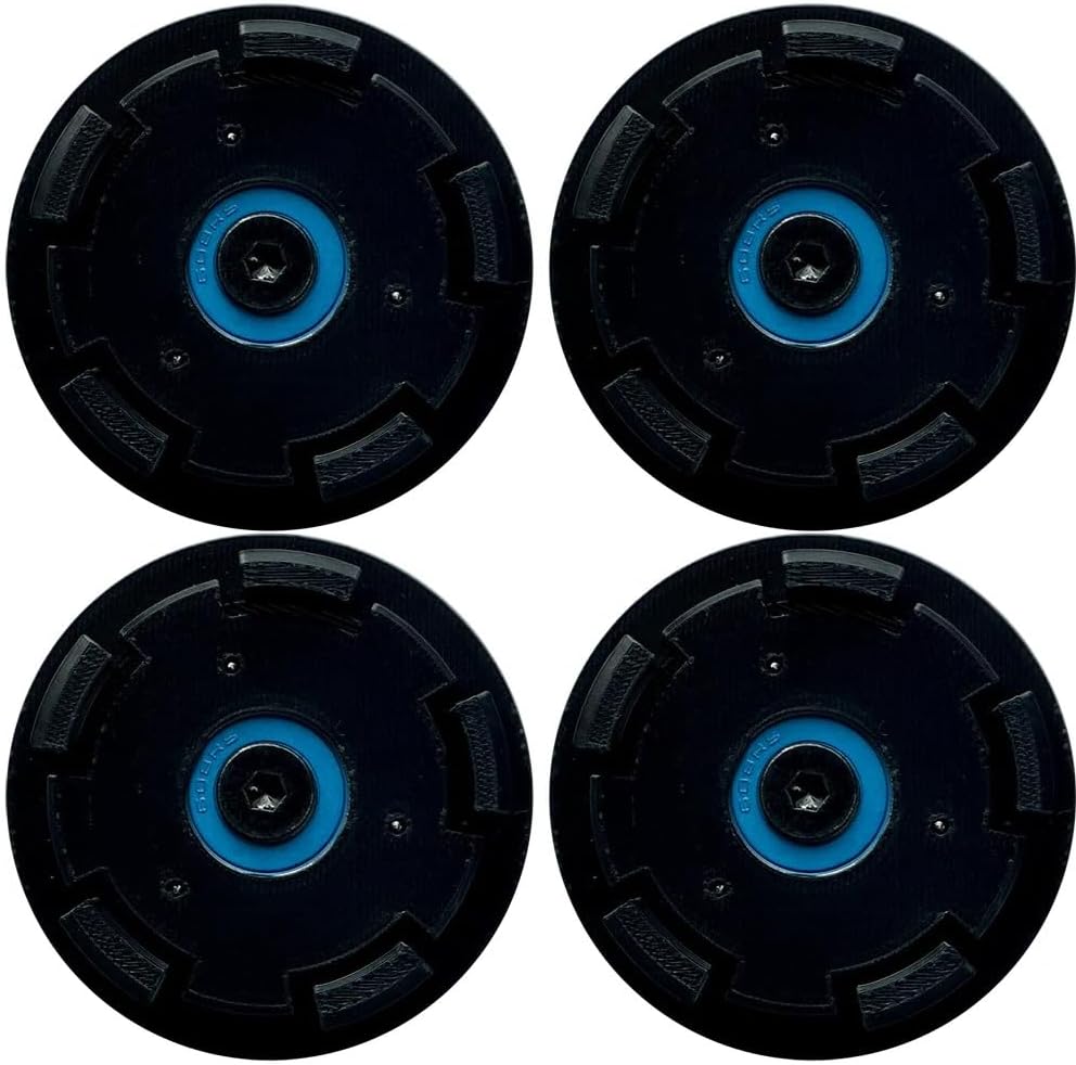 C8 Corvette Floating Spinner Black Center Caps