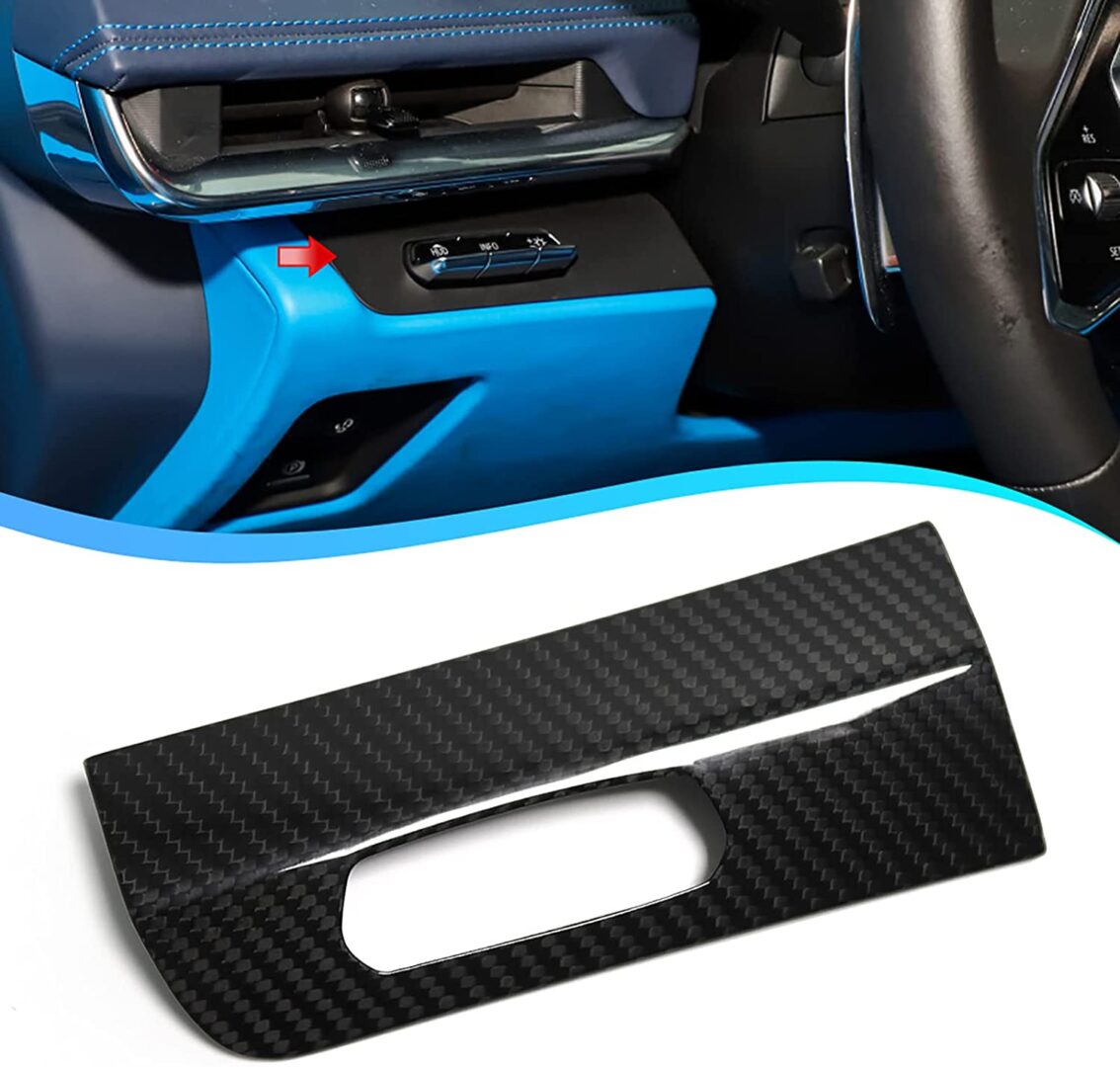 C8 Corvette Carbon Fiber HUD Control Trim Cover | Next-Gen Carbon