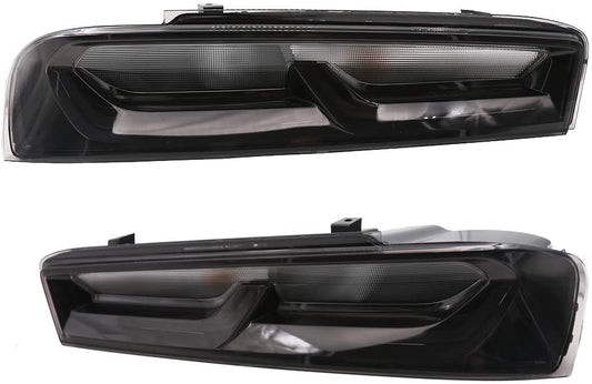 2016 - 18 Camaro Darkened Smoked OEM Style Tail Lights