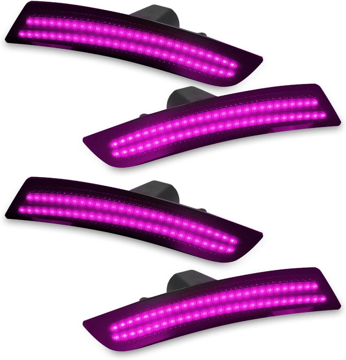 2016 - 24 Camaro Smoked Dual Pink LED Side Markers