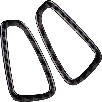 2016 - 24 Camaro Real Carbon Fiber Dash Vent Covers | Black / Red