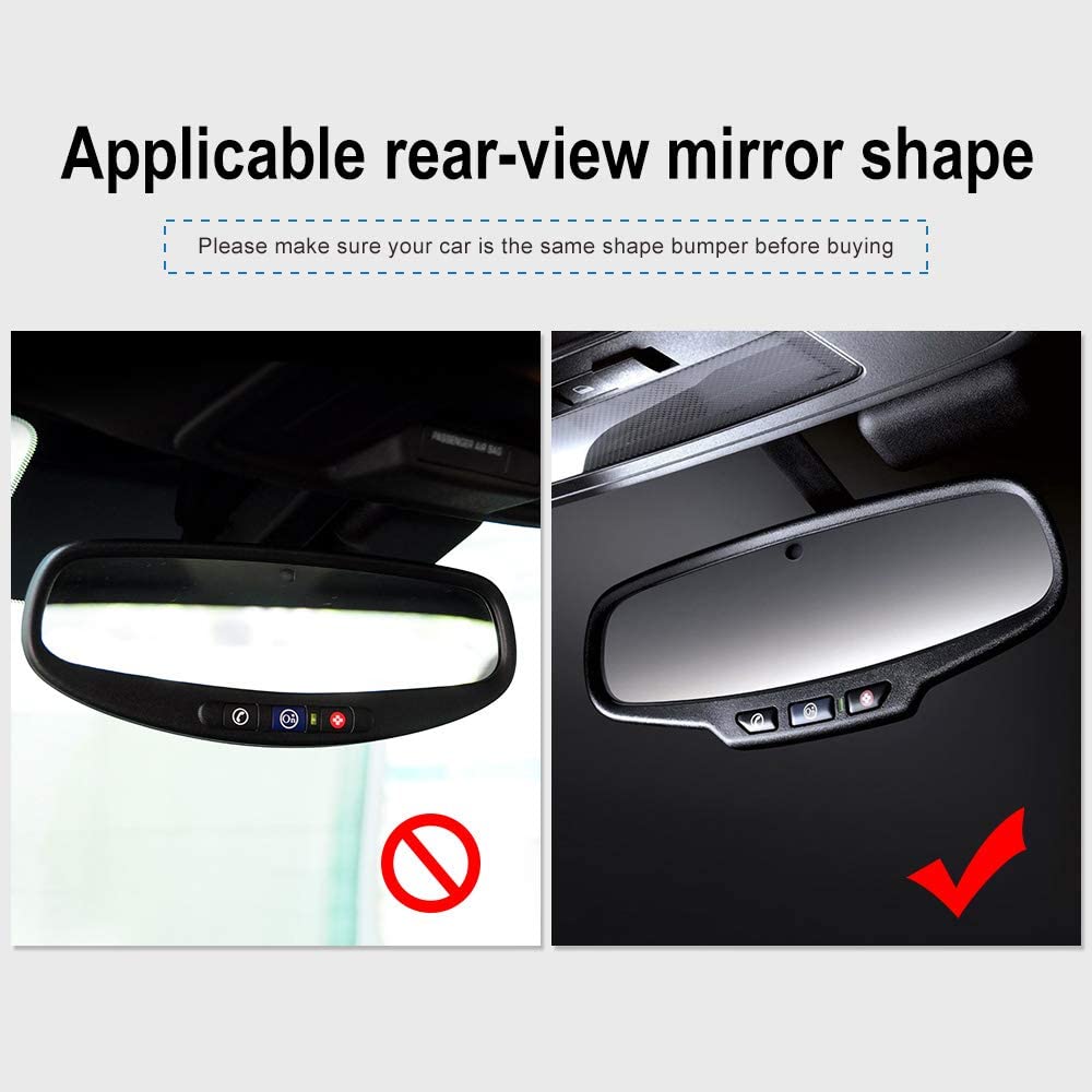 2010 - 15 5th Gen Camaro Carbon Fiber Rear-View Mirror Trim Overlay | Next-Gen Carbon