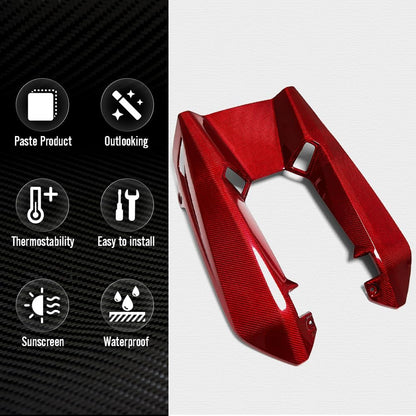 C8 Corvette Z06 LT6 Carbon Fiber Engine Cover | Black / Red Carbon