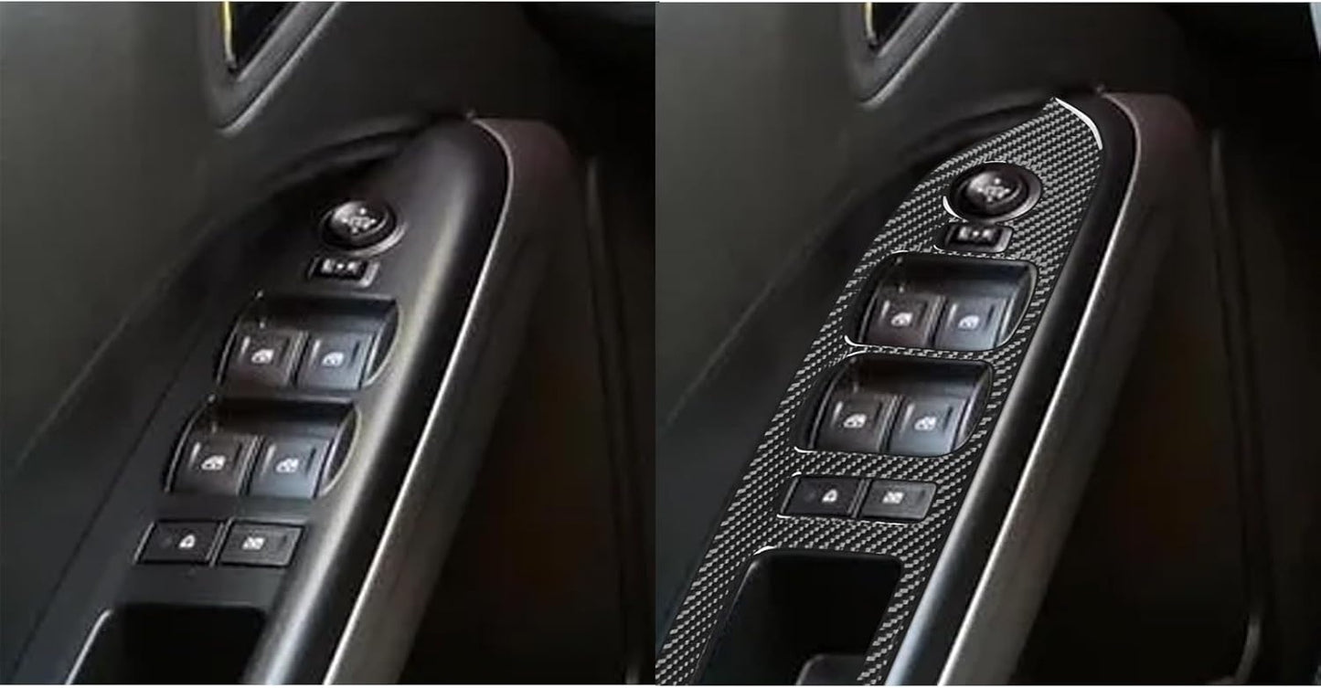 2015 - 20 GMC Canyon / Chevy Colorado Carbon Fiber Window Switch Panel Overlays | Next-Gen Carbon