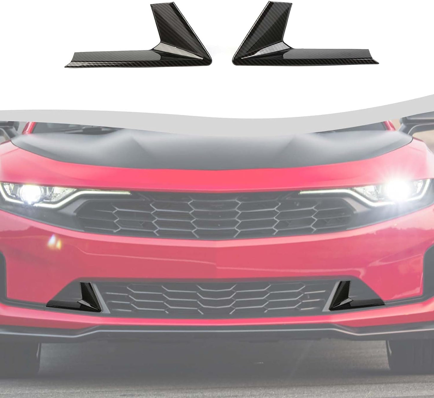 2019 - 24 Camaro LT/RS/LT1 ABS Carbon Fiber Front Grille Trim Inserts