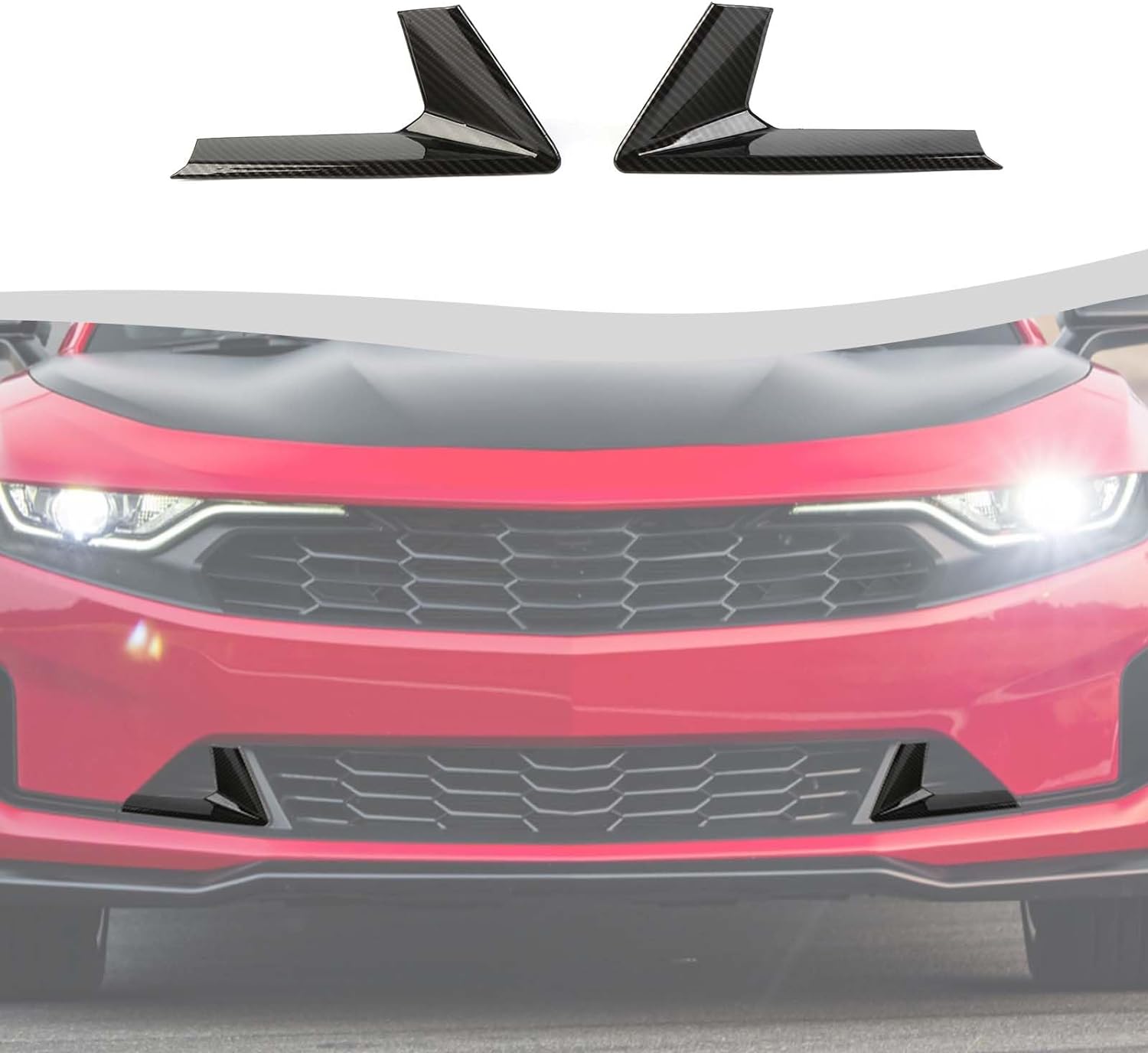 2019 - 24 Camaro LT/RS/LT1 ABS Carbon Fiber Front Grille Trim Inserts