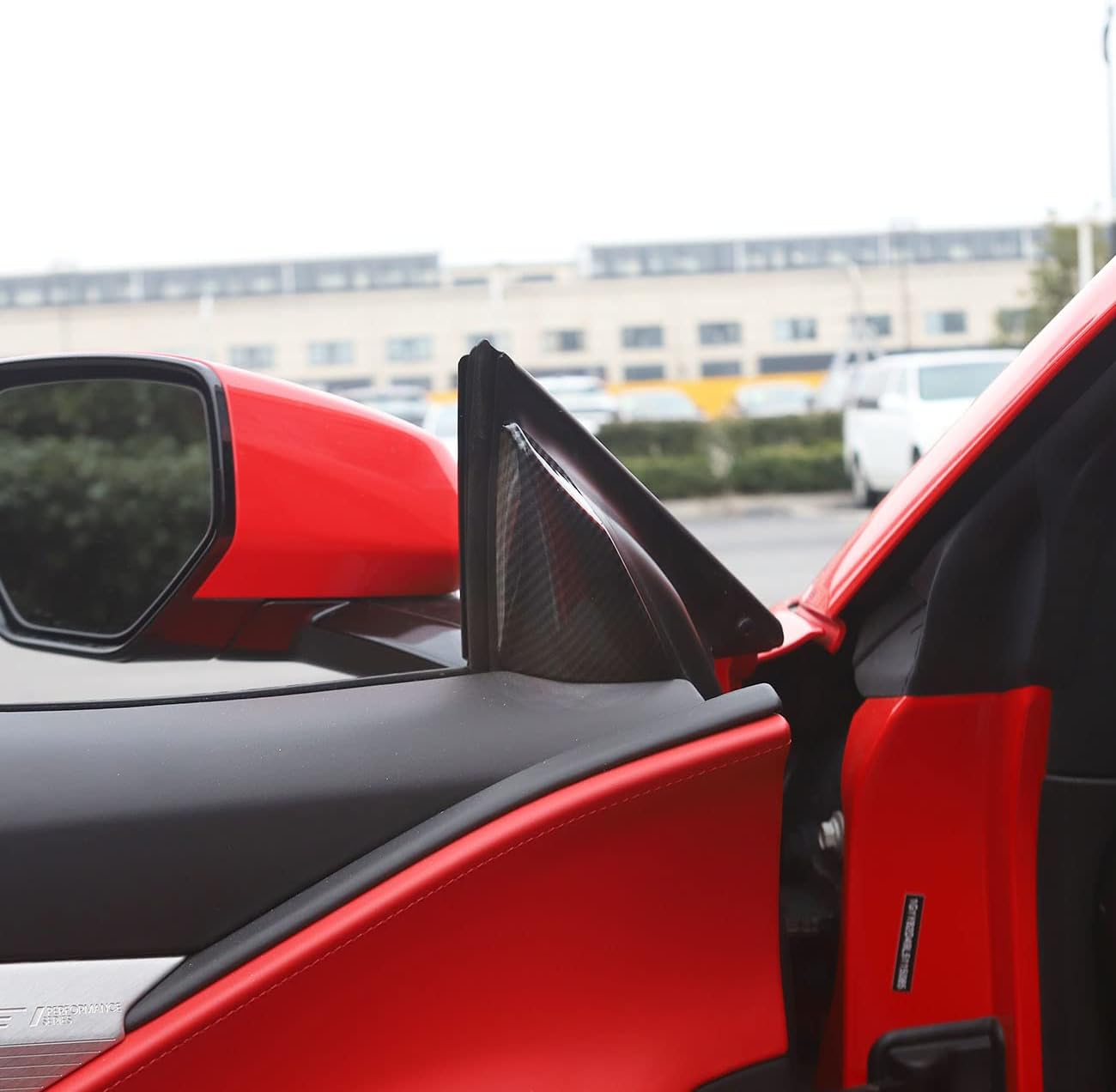 C8 Corvette Hydro-Carbon Fiber Interior A-Pillar Cover