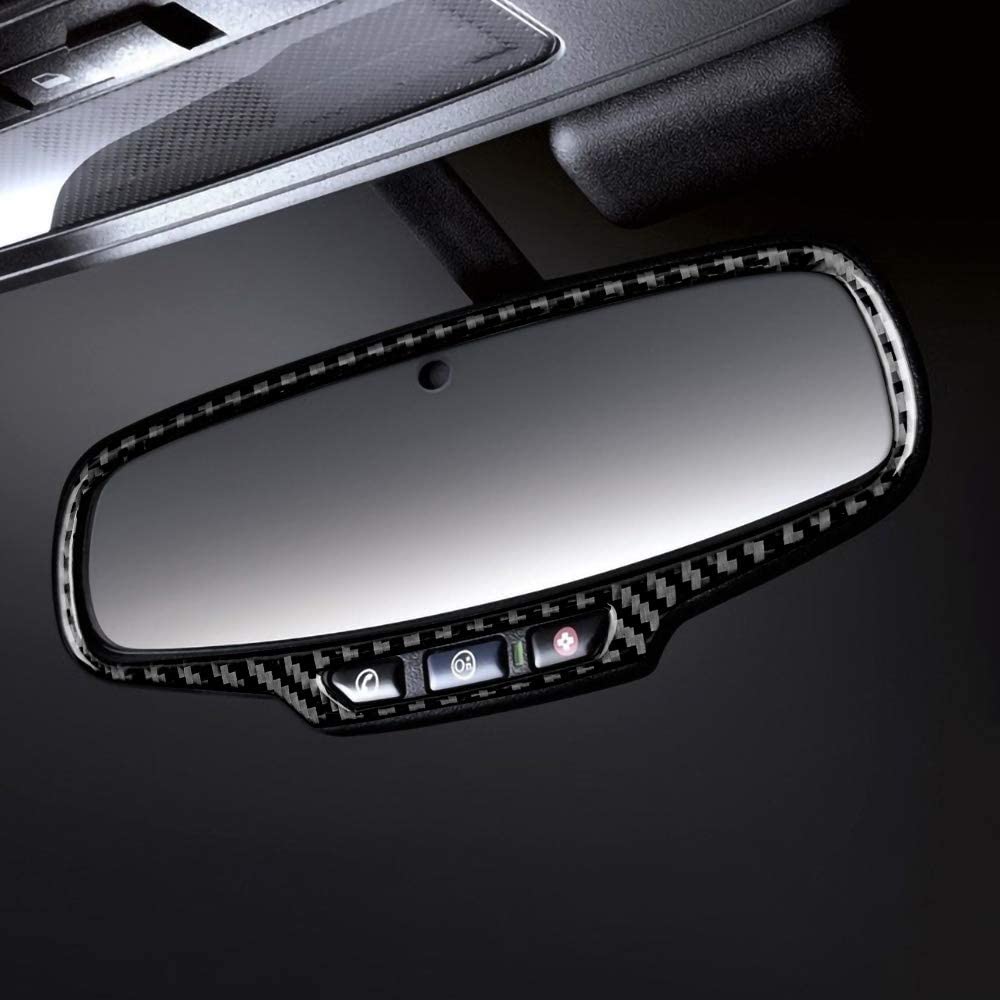 2010 - 15 5th Gen Camaro Carbon Fiber Rear-View Mirror Trim Overlay | Next-Gen Carbon