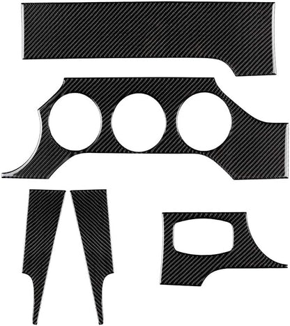 2015 - 24 Ford Mustang Real Soft Carbon Fiber Dash Board Trim Kit
