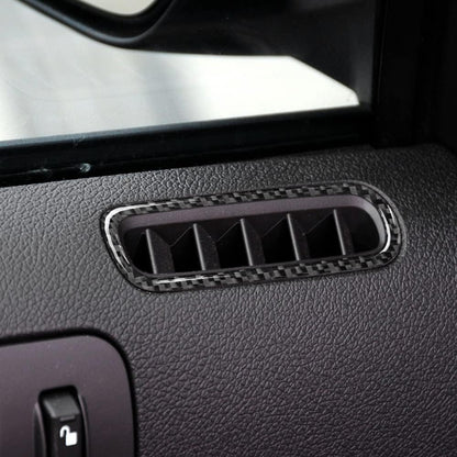 2015-24 Mustang Real Carbon Fiber Carbon Fiber Car Door Defogger Air Vent Outlet + Dashboard Air Conditioner Vent Trim Kit