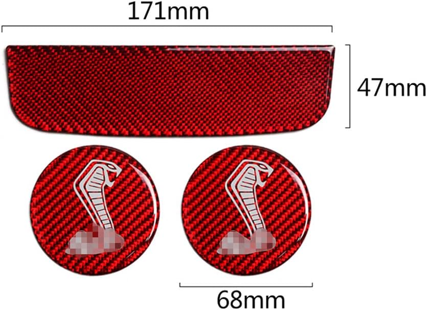 2015-24 Mustang Shelby Real Carbon Fiber Cup Holder Cover Insert Kit