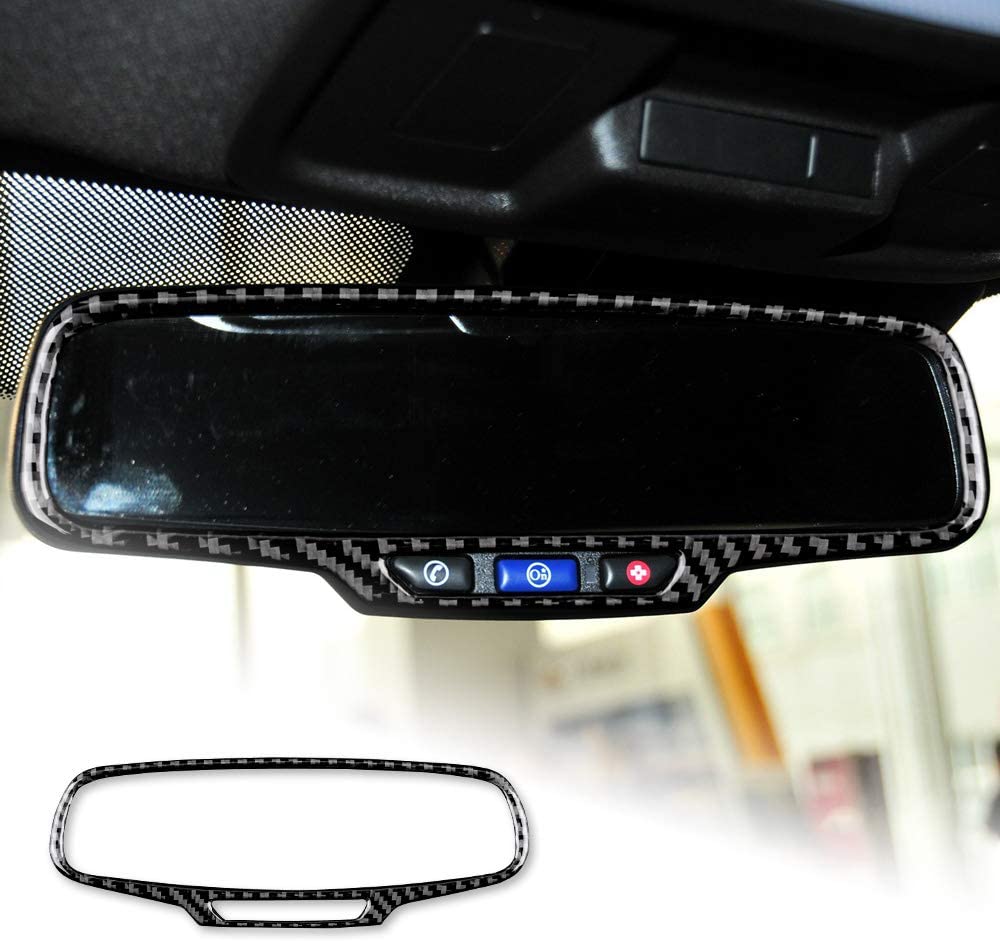 2010 - 15 5th Gen Camaro Carbon Fiber Rear-View Mirror Trim Overlay | Next-Gen Carbon