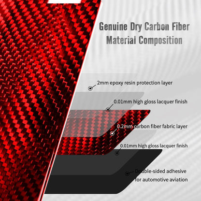 C8 Corvette Z06 LT6 Carbon Fiber Engine Cover | Black / Red Carbon