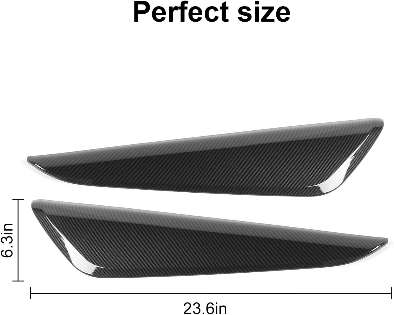 2016-24 Camaro Carbon Fiber Interior ABS Door Panel Armrest Trim Cover