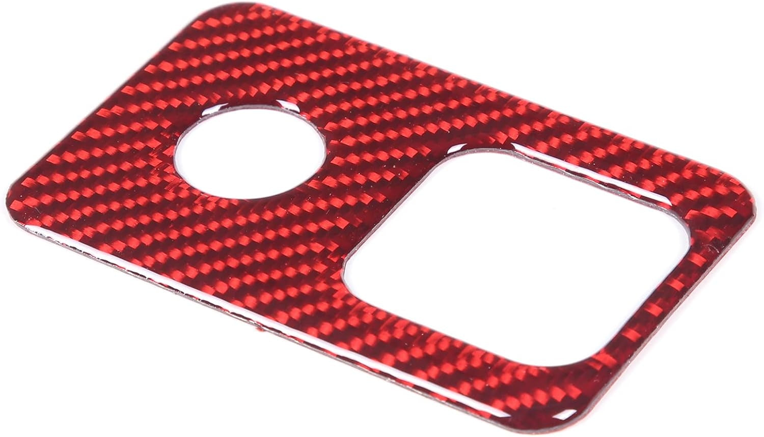 C8 Corvette Soft Carbon Fiber Interior Parking Brake Trim Cover | Black, Red Carbon Fiber