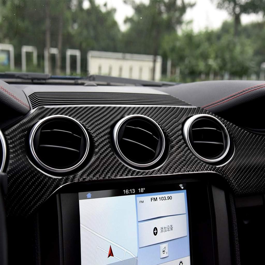 2015 - 24 Ford Mustang Real Soft Carbon Fiber Dash Board Trim Kit
