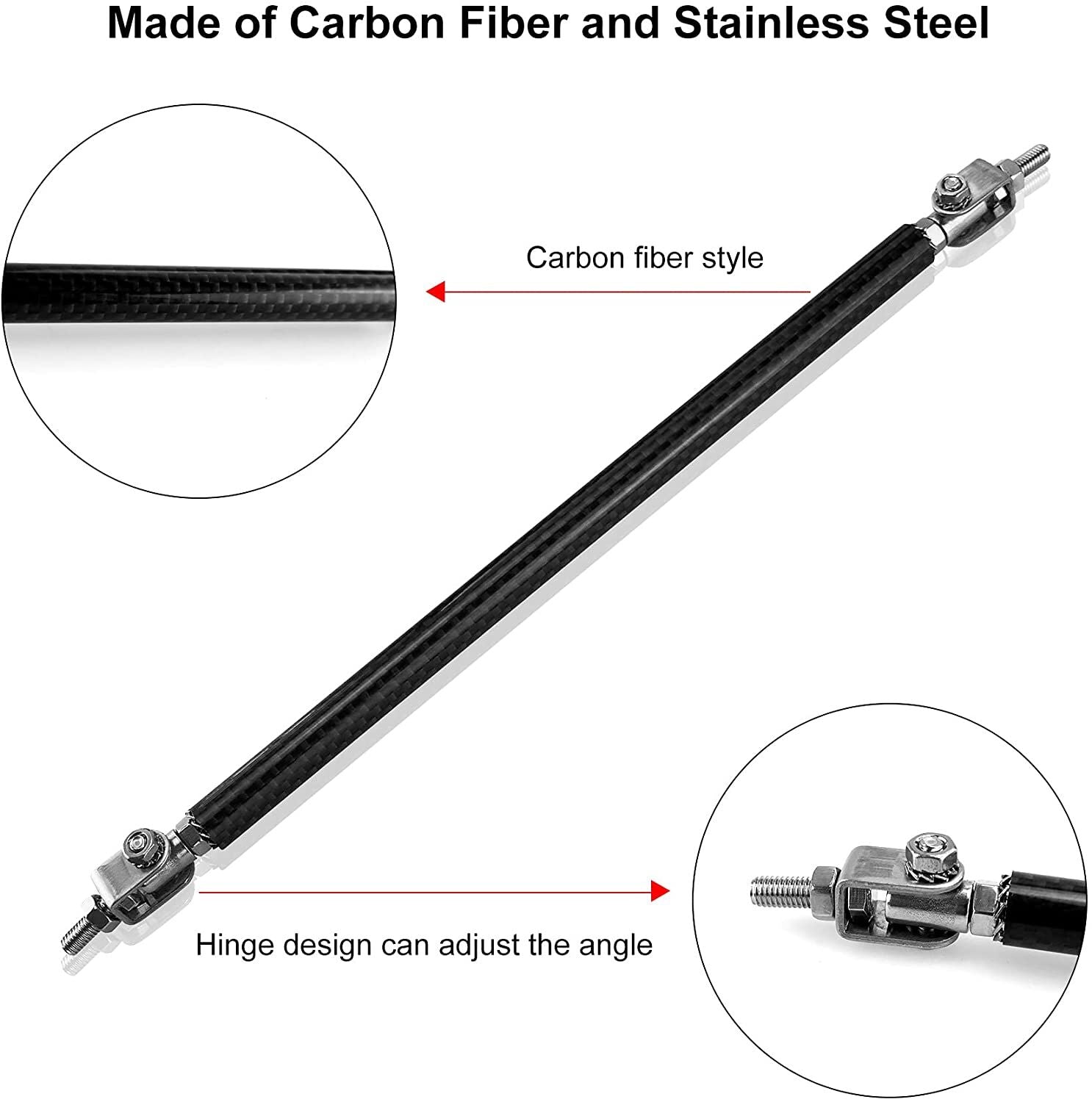 Carbon Fiber Splitter Rods - 8"/200MM