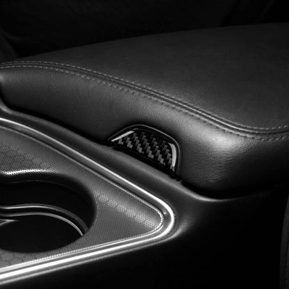 2015-24 Dodge Challenger Carbon Fiber Center Console Lid Button Cover | Next-Gen Carbon