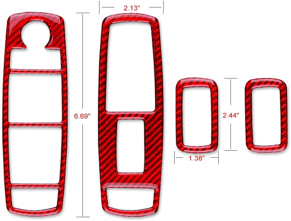 2016 - 18 Dodge Ram Carbon Fiber Window Switch Panel Overlays | Next-Gen Carbon