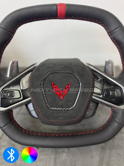 C8 Corvette RGB LED Custom Airbag Cover (Customizable) image 0