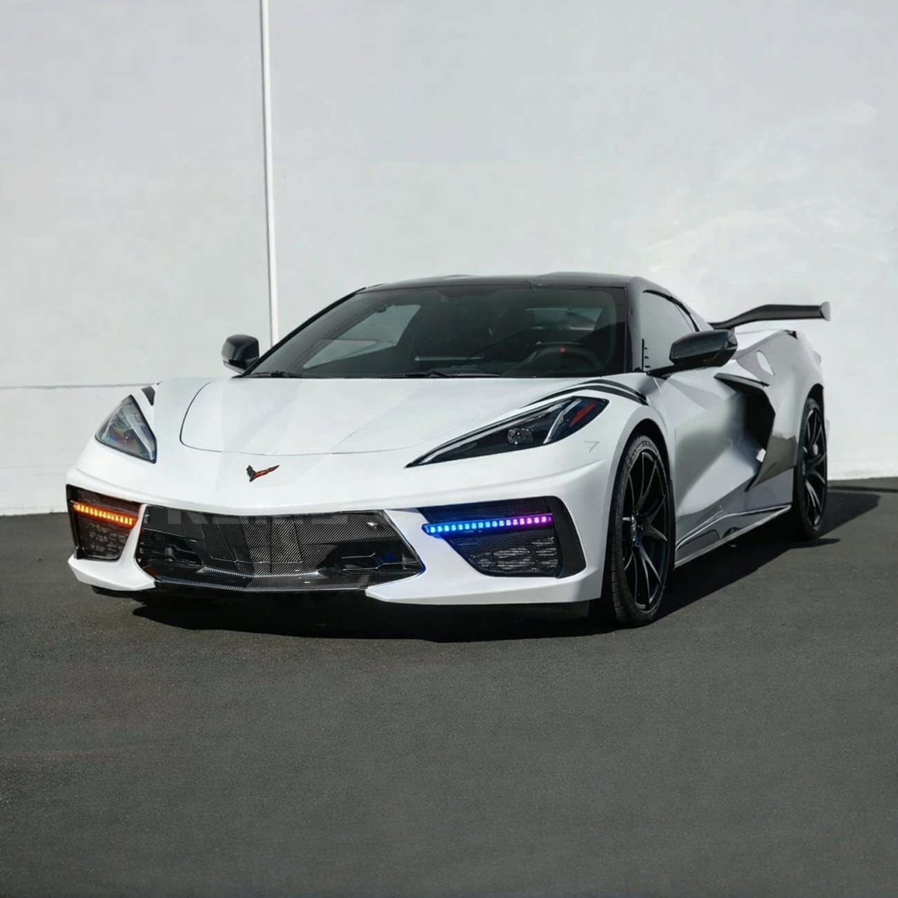 C8 Corvette Stingray RGB Flow LED DRL Grille Bezels image 5
