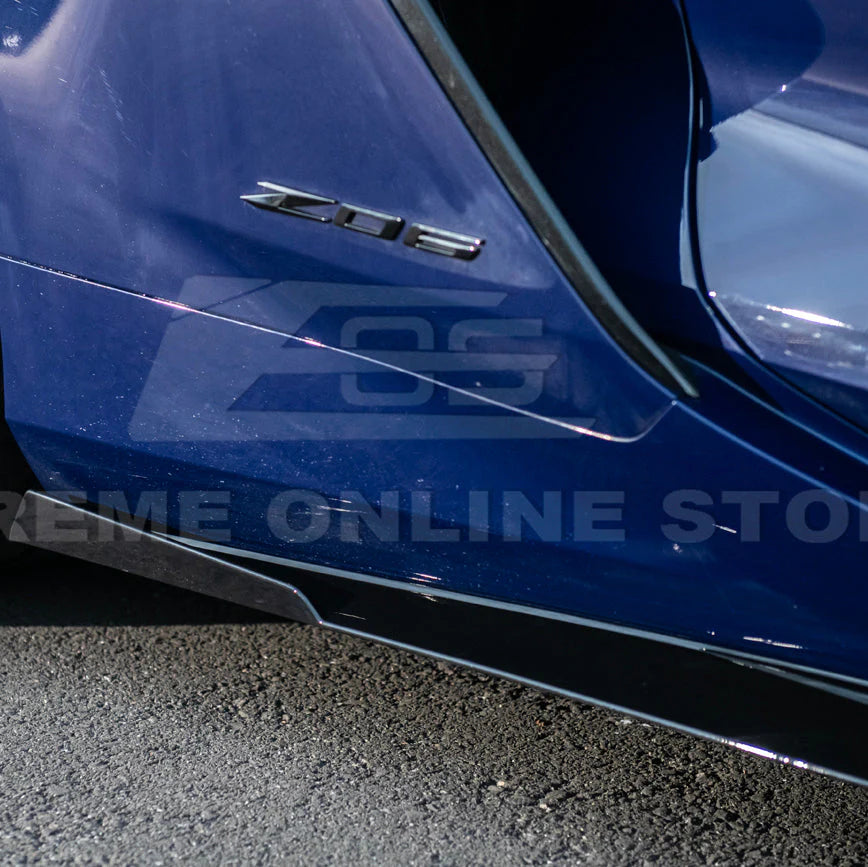 C8 Corvette Z06 / E-Ray / ZR1 Carbon Fiber Performance Side Skirts image 9