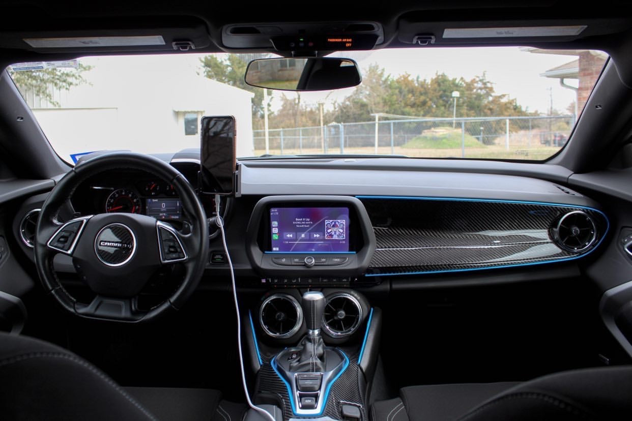 2016 - 24 Camaro Carbon Fiber Passenger Dashboard Cover